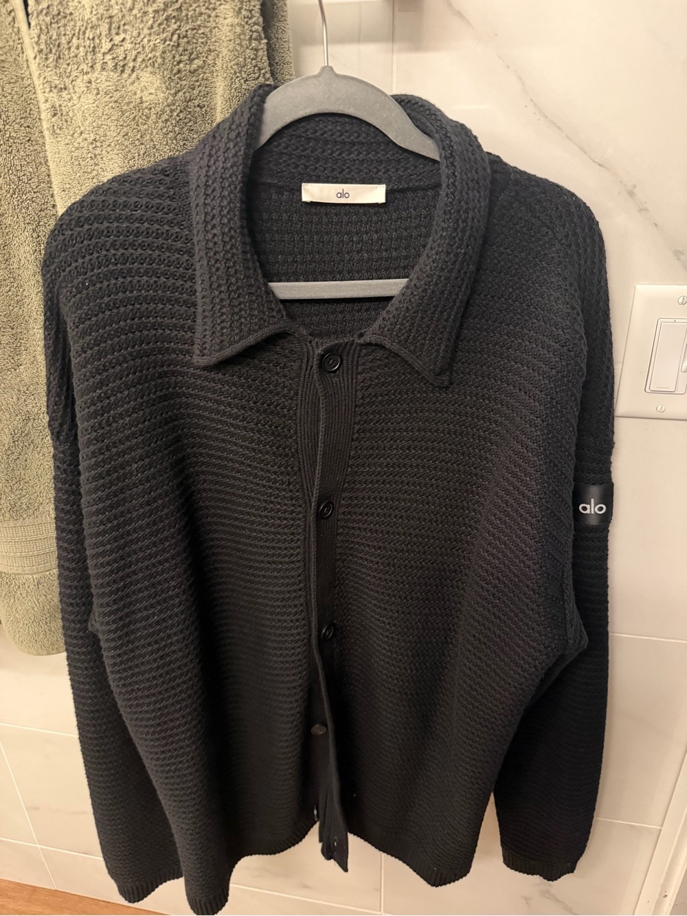Alo Shift Knit Button Up